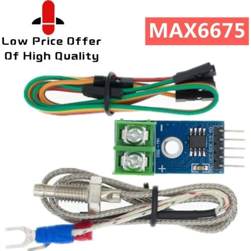 New And Original 1 Set MAX6675 Module + K Type Thermocouple Thermocouple Senso Temperature Degrees Module