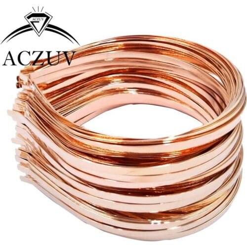 Bulk 100piece Lot KC Gold Color Metal Headband 3mm 4mm 5mm 6mm 7mm Hair Headbands Diy Findings Accessories AZ076
