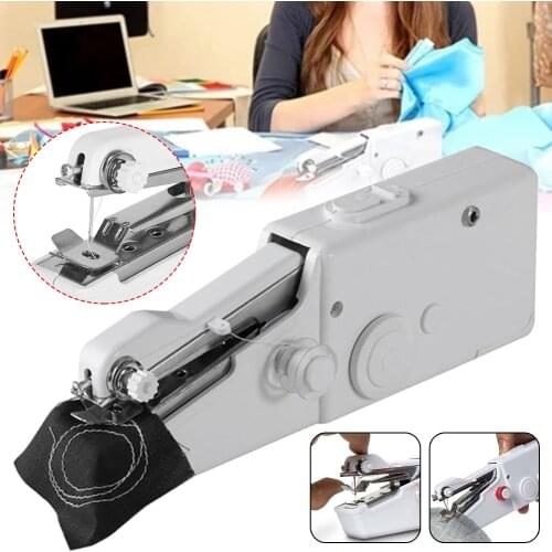Portable Mini Hand Sewing Machine Household handheld Sewing Machine Electric Stitch Needlework Set for DIY Clothes Stitchin
