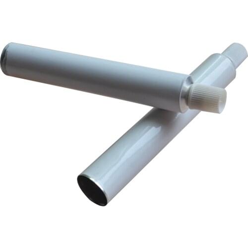 50pcs 30ml Useful White Coating Aluminum Empty Toothpaste Tubes W/ Needle Screw Cap Unsealed Medical Cream Package Tool