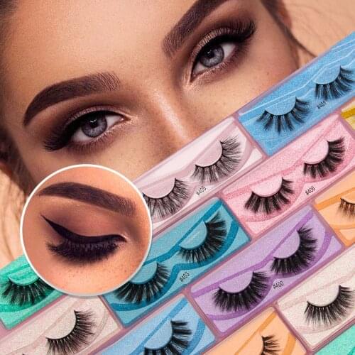 3D Faux Mink Eyelashes Wholesale Natural Thick Long False 10-15mm Lashes Dramatic Fake Eyelash Eyes Makeup Extension Beauty Tool