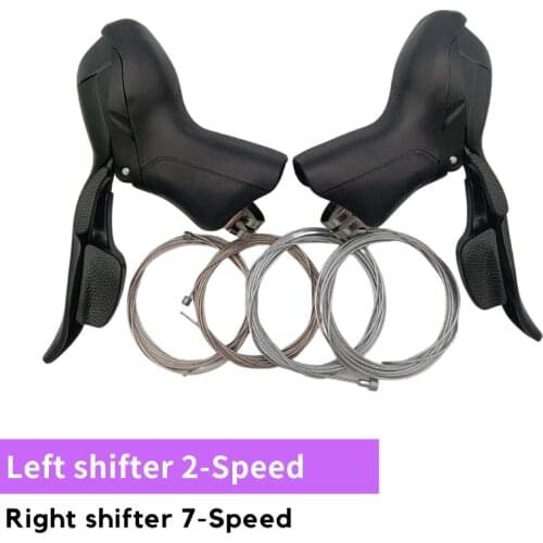 Road Bike Shifter 7/8/9 Speed Shifter Dual Control Lever Roadbike Shifter Lever Derailleur Compatible with Shimano 7s 8s 9s 10s