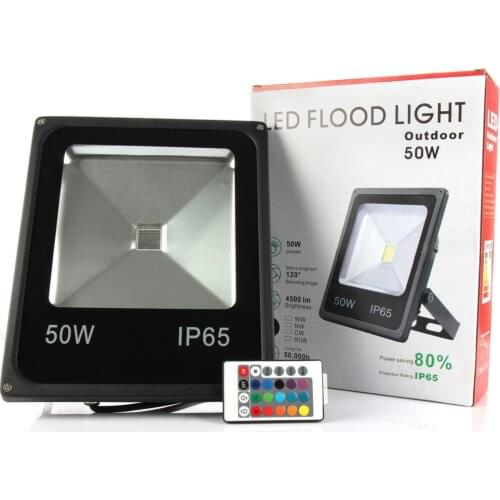 50W led floodlights lighting outdoor spotlights spot flood lamp garden light reflector led foco exterior projecteur