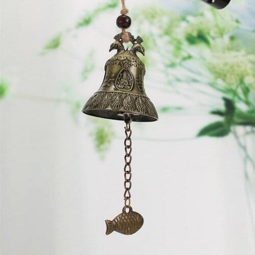 Vintage Fengshui Bell Toy Good Luck Bless Home Garden Hanging Windchime