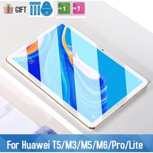 9H Tempered Glass for Huawei MediaPad M5/M6 10.8 AGS2-W09/L09/L03/W19 Tablet Screen Protector Film for T5 8.4 10.1 Wifi Lite