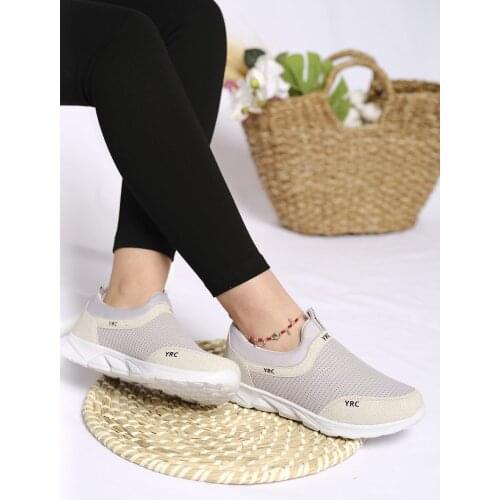 Jamie Color Detailed Meshed Thick Sole Women 'S Sneaker