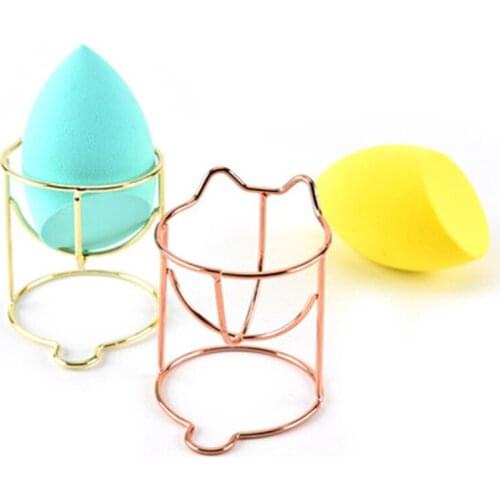 1pcs Cute Cat Beauty Egg Bracket Dryer cosmetic Makeup Sponge Gourd Powder Puff Rack Organizer Box Shelf Holder storage Tools