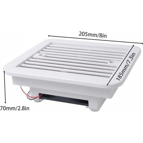 12V Ventilation fan Accessory Side Fan White For RV Caravan Truck Plastic Replacement
