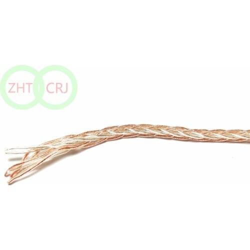 25M DIY 8-core Earphone Audio Upgrade cable for headphone Headset Single Crystal Copper