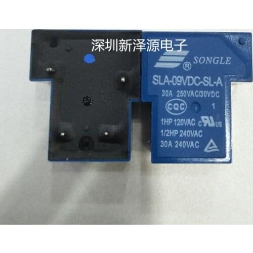 Free Shipping 100% new original relay 10pcs/lot T90 SLA-09VDC-SL-A SLA-9VDC-SL-A 9V 30A 4PIN