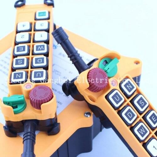 HS-10D (include 2 transmitter and 1 receiver) crane remote control Double speed with emergency stop