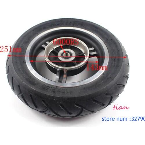 Free shipping 10 Inch Scooter Wheel With Drum Brake 10x2.5 Pneumatic Wheel Use Tire for 10 inch electric scooter