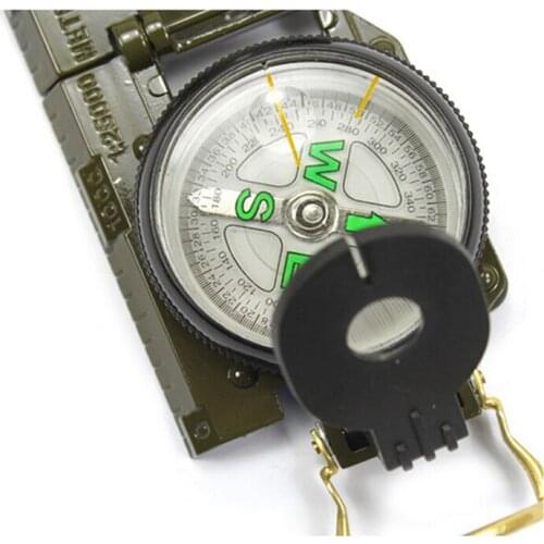 Multi Function Military Luminous Compass Lensatic Portable Folding American Style Army Marching Metal Steel Compass
