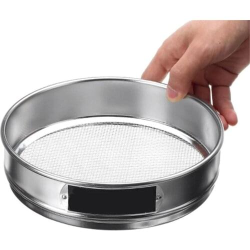 10-30cm Dia Round 304 Stainless Steel Flour Sieve Kitchen Food Bean Filter Sieve Powder Filter Baking Filtration Strainer Fifter