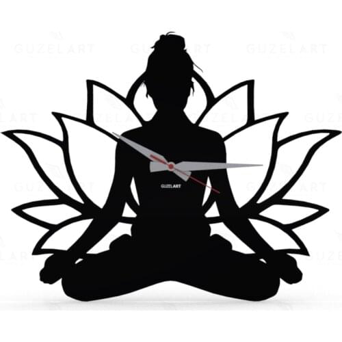 GuzelArt Yoga Themed Wall Clock is an ideal gift for Yoga Studios. Yoga instructors, Yoga lovers can buy the watch as a gift