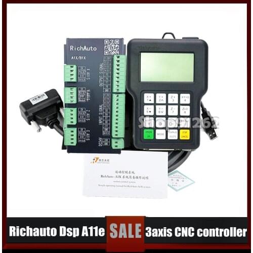 RichAuto-DSP A11 CNC A11S A11E Motion Controller, 3 Axis Remote Control for CNC Engraving and Cutting, English Version