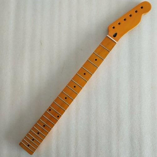 New 21 frets Maple vintage electric guitar neck maple Fingerboard yellow
