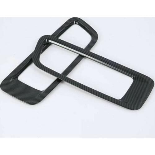 NEW Carbon Fiber Look Engine Hood Air Vent Cover Trim 2pcs For Jeep Wrangler JL 2018