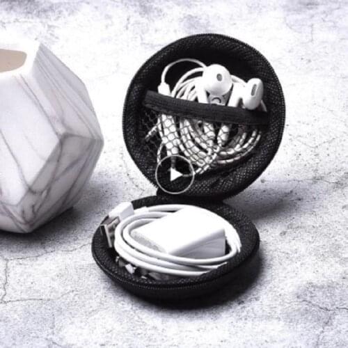 Portable Hard Case Pouch Storage Bag For SD Card Earphone Headphone Earbuds Durable EVA Crush Resistant Earphone Accessories