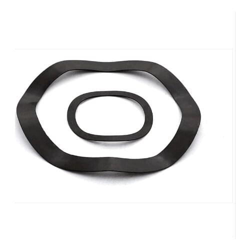 Wave spring washer 65Mn Carbon steel three wave crest M3-M118 black wave gasket spring gasket Elastic washers