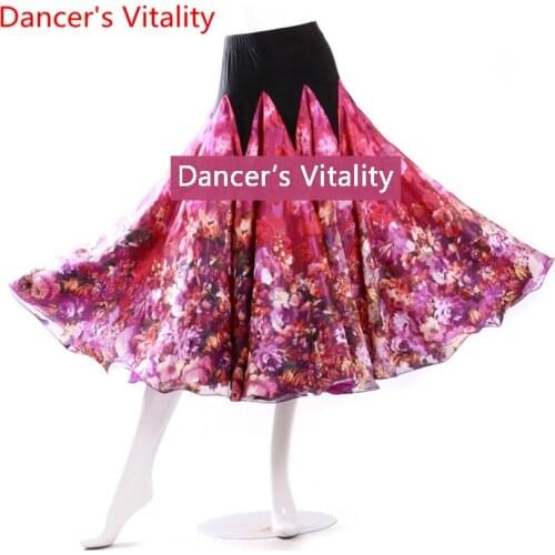 Modern dance ballroom dance skirt pendulum body practice ballroom Waltz skirt skirt new custom