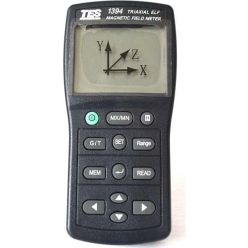 TES-1394 EMF Tester Calibrated To Measure Electromagnetic Field Radiation At Different Bandwidths Down to 50Hz/60Hz Portable