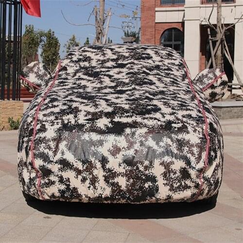 Universal Outdoor Camouflage Car Cover Summer Parasol Car Glass Sun Shade Waterproof Thickening Winter Snow Cover Suv Sedan Full