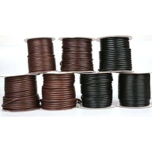 2.5/3/3.5/4/5mm Waxed Cotton Cord Waxed Thread Cord String Strap Necklace Rope For Jewelry Making DIY Bracelet Findings