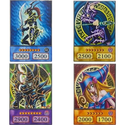 Yu-Gi-Oh! Diy Anime Kaart Zwart Glans Soldier Black Goochelaar Zwart Magician Girl Anime Stijl Game Collection Kaarten Speelgoed