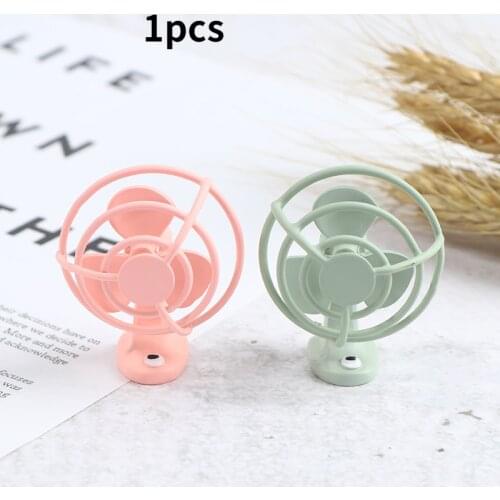1Pc 1:12 Mini Desk Cooling Fan Model Miniature Doll House Furniture Decoration