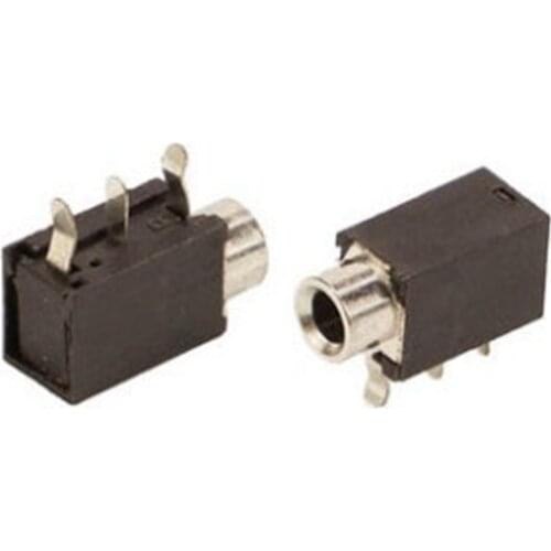 10pcs Ф 3.5mm socket female audio optical hole earphone power 3 pin without fixed pj-316