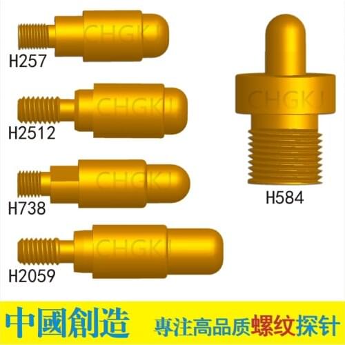 10pcs Customized Thread Probe Spring Needle Locating Needle Charging Flat Head Round Head Pogopin Die Testing