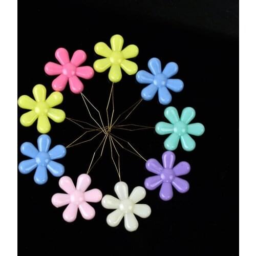 10PCS Plastic Threader Cross Stitch Needles Flower Multicolor Insertion Tools Hand Sewing Machine DIY Craft Accessories G