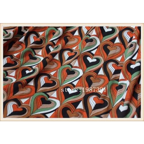 145cm width Composite flower fabric heart-shaped pattern can't see through for skirt suit-dress headband CH-5017