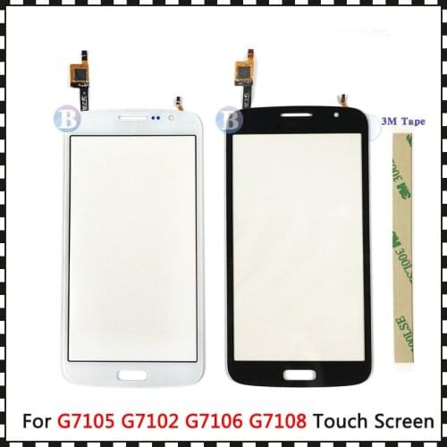 5.25" For Samsung Galaxy Grand 2 G7105 G7102 G7106 G7108 DUOS Touch Screen Digitizer Sensor Outer Front Glass Lens Panel