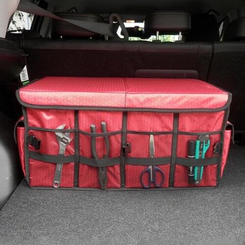 Car Organizer Folding Durable Portable Large Capacity Collapsible Oxford Cloth Car Trunk Storage Box Luggages Container With Lid
