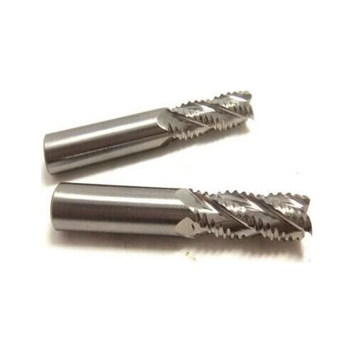 Free Shipping 5pcs HSS-AL 4Flute Rough maching 10x10mm End mill wave edge milling cutter Machine Milling Machinery Cutting tool