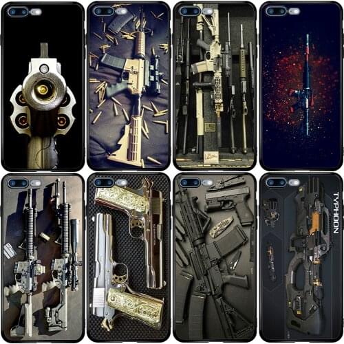 Phone Case for Xiaomi Redmi Note 10 9 9S 9A 8 8T 7 6 7A 6A 5A 5 A1 A2 A3 Pro Max Plus Lite Weapons Rifle Guns