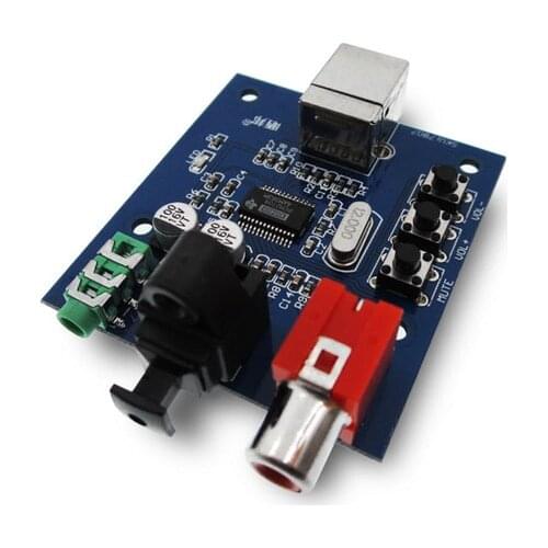 1Pcs PCM2704 USB DAC to S/PDIF Decoder Board Module Analog Output
