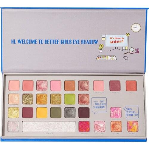 NEW Creative Keyboard 28colors Eyeshadow Palette Matte Pearl Highlight Long Lasting Waterproof Face Makeup Eyeshadow TSLM1