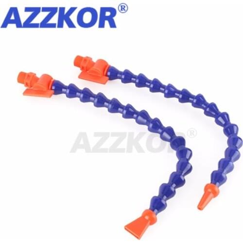 Pneumatic Plastic Round Flat Flexible Cooling Pipe with Switch Fuel Injection Water Pipe For CNC Lathe 1/4'' 3/8" 1/2"