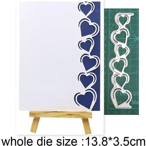 Craft dies metal cutting dies cut die mold Heart Border Decoration Scrapbook paper craft knife mould blade punch stencils dies