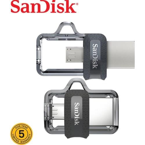 Sandisk 128GB Ultra Dual Type Pen Drive USB And C Flash Drive USB OTG Stick Encryption Pendrive 32GB 64GB 256GB 16GB Microdrive