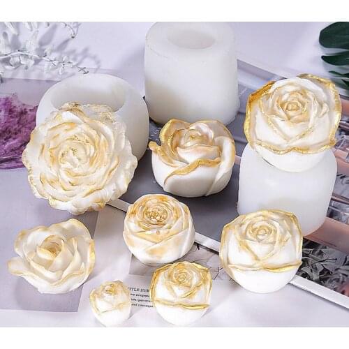 3D Flower Shape Silicon Mold DIY Epoxy Resin Rose Flower Craft Jewelry Making