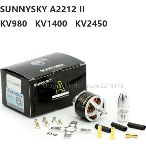 SUNNYSKY A2212 II 980KV 1400KV 2450KV Brushless Motor for MultiCopter KK Multi-Copter Quad