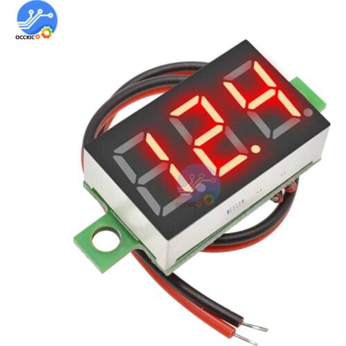 0.36 Inch Mini LED Digital Voltmeter Red 3-Digit Display Voltage Meter Adjustment Voltmeter DC 4.5~30V