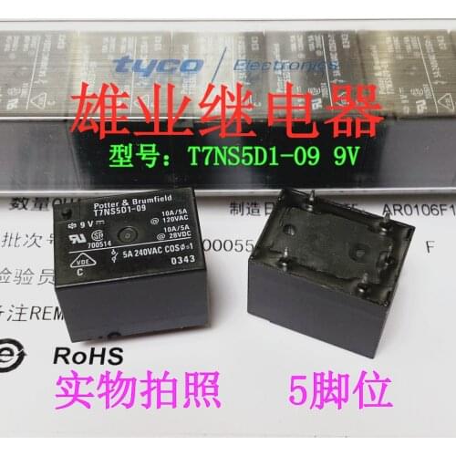 T7ns5d1-09 9V automobile relay 10a5 pin 22F