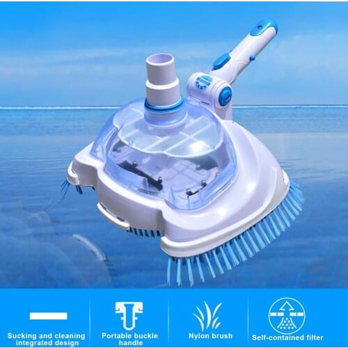 Pool And Spa Vacuum Head Transparent Manual Suction Machine Pool Cleaning And Maintenance Tools