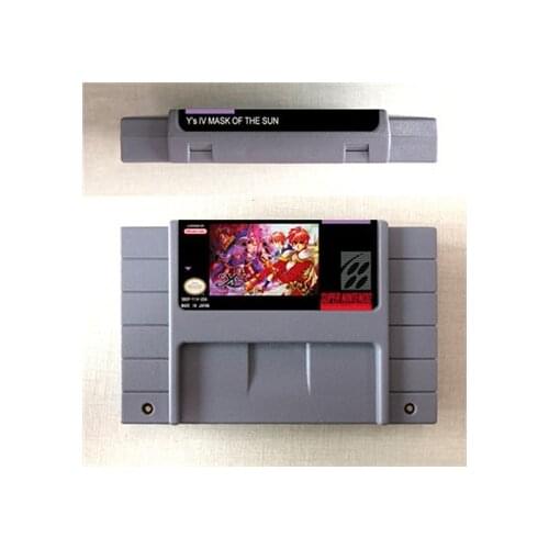 Ys IV Mask of the Sun - RPG Game Card US Version English Language Battery Save