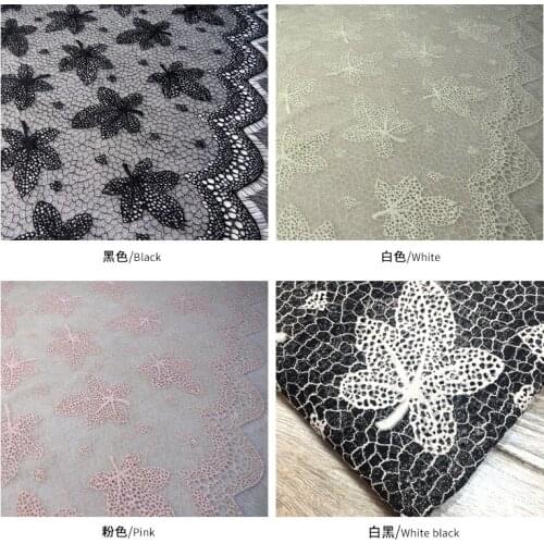 1.5 * 1.5 m Two-tone lace fabric, wedding dress color matching fabric, pressed yarn lace